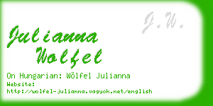 julianna wolfel business card