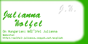 julianna wolfel business card